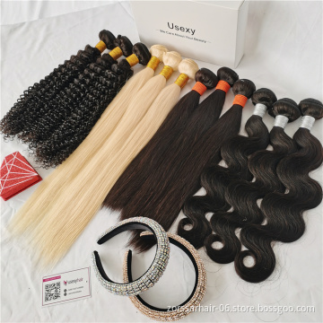 Free Sample 10A 12A Grade Mink Virgin Cuticle Aligned Brazilian Human Hair Extension